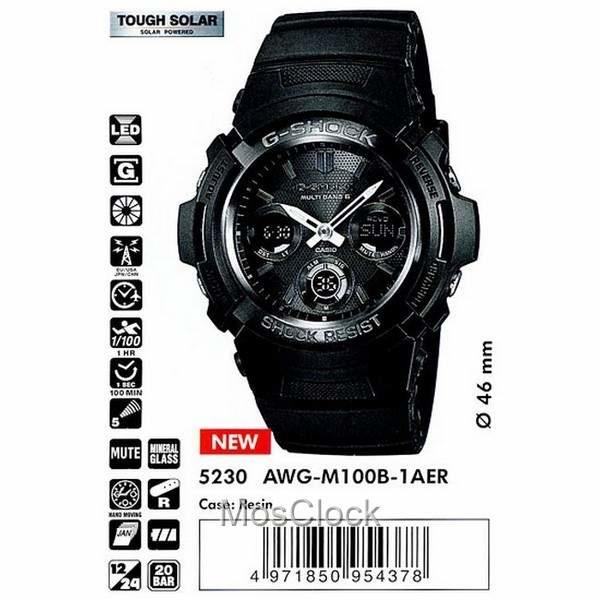 Casio G-Shock AWG-M100B-1A Casio G-Shock AWG-M100B-1A