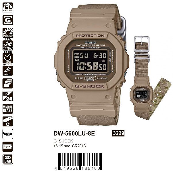DW 5600LU 8E CASIO G SHOCK MosClock