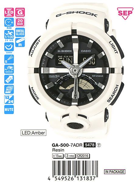 GA 500 7A Casio G Shock MosClock