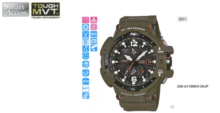 Casio G-Shock GW-A1100KH-3A