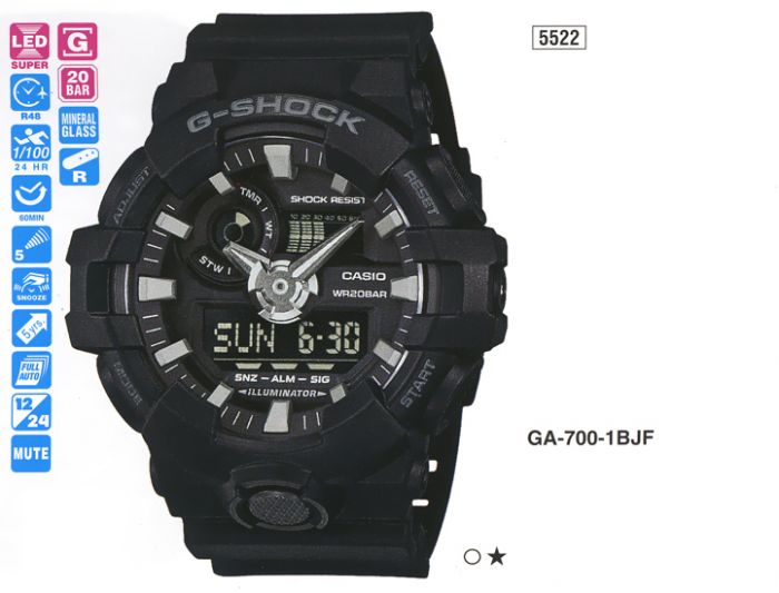 Casio G-Shock GA-700-1B Casio G-Shock GA-700-1B