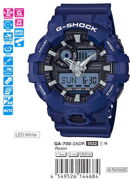 Casio G-Shock GA-700-2A Casio G-Shock GA-700-2A