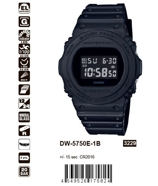 Casio G-Shock DW-5750E-1B