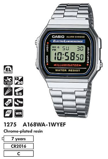 A-168WA-1Y CASIO в магазине часы MosClock