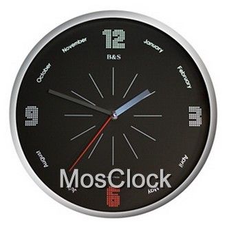 Настенные часы B & S SHC-305 CR(BL)