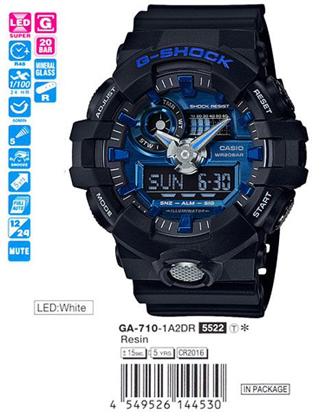 Casio G-Shock GA-710-1A2 Casio G-Shock GA-710-1A2