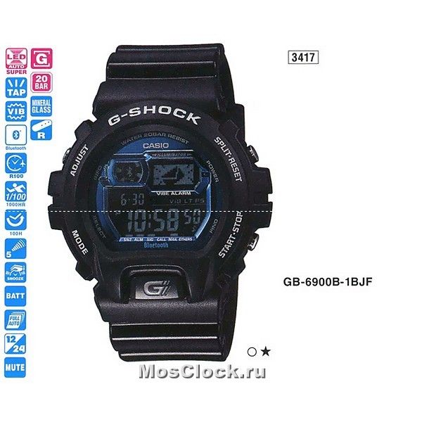 Casio G-Shock GB-6900B-1B Casio G-Shock GB-6900B-1B