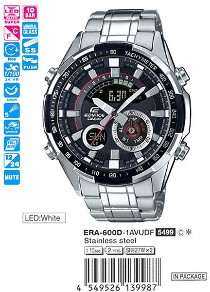 Casio Edifice ERA-600D-1A