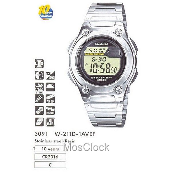 Casio W-211D-1A Casio W-211D-1A