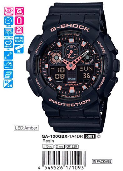 Casio G-Shock GA-100GBX-1A4
