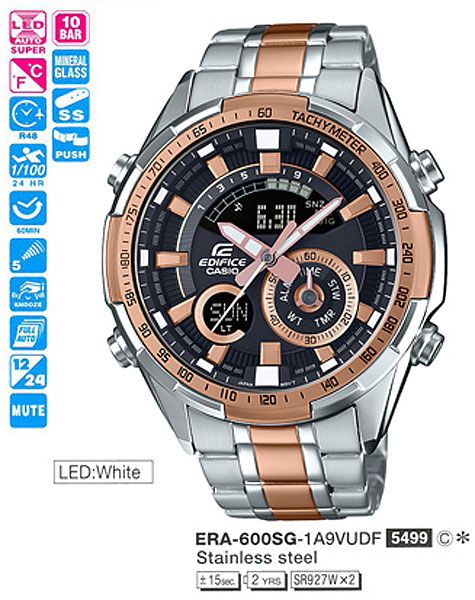 Casio Edifice ERA-600SG-1A9