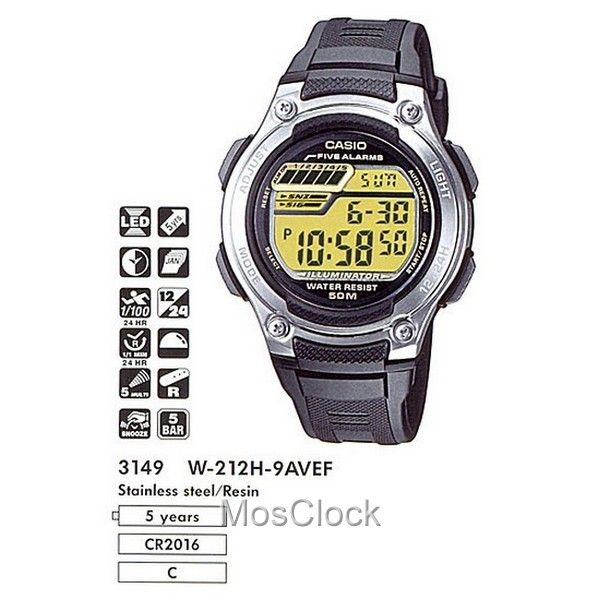 Casio W-212H-9A