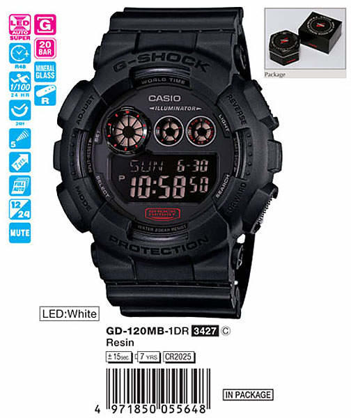 Casio G-Shock GD-120MB-1E Casio G-Shock GD-120MB-1E