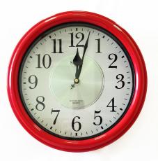 Настенные часы Sinix 4065B красные
