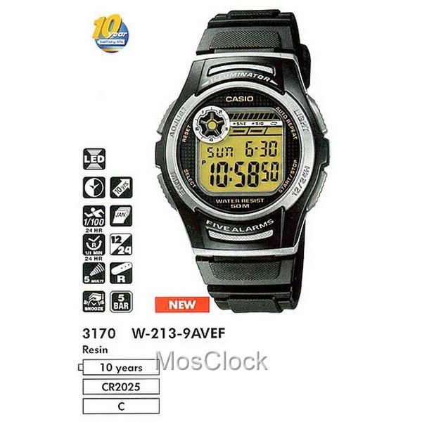 Casio W-213-9A