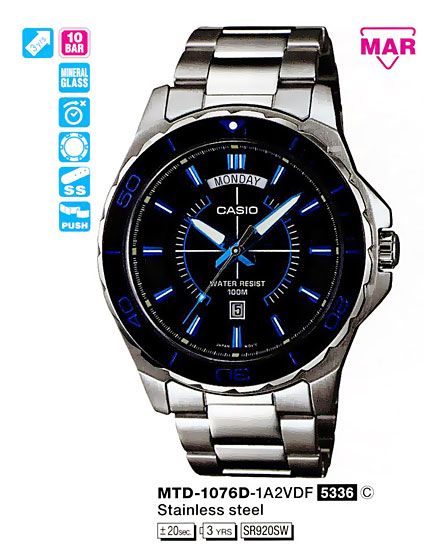 CASIO MTD-1076D-1A2