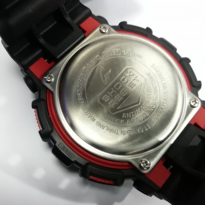 Casio G-Shock GA-100-1A4 вид сзади