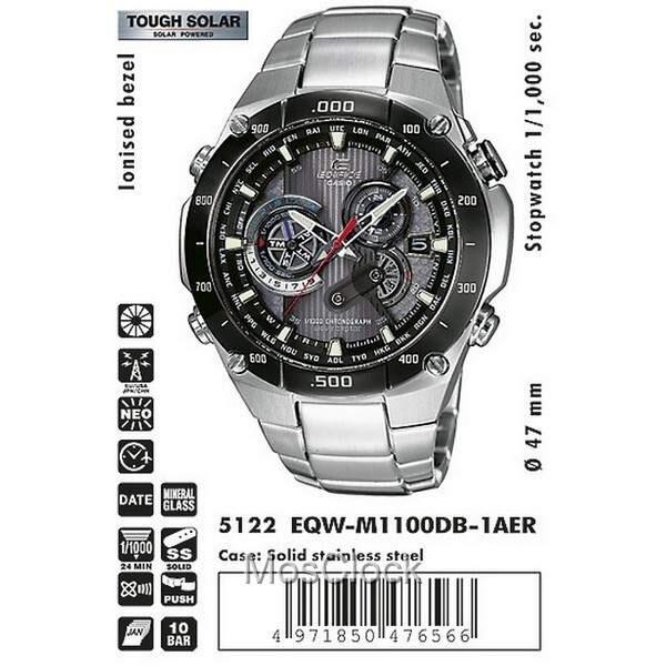 EQW M1100DB 1A Casio Edifice MosClock