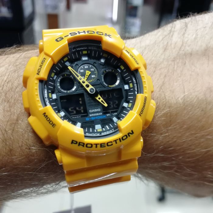 G-Shock GA-100A-9A на руке