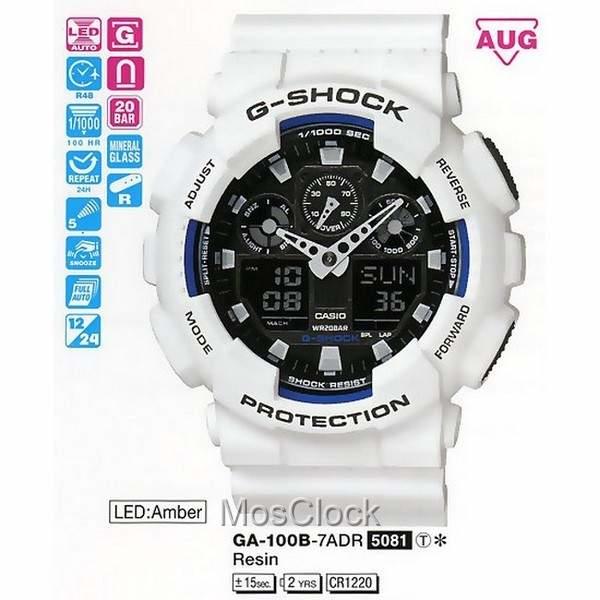 GA 100B 7A CASIO G SHOCK MosClock