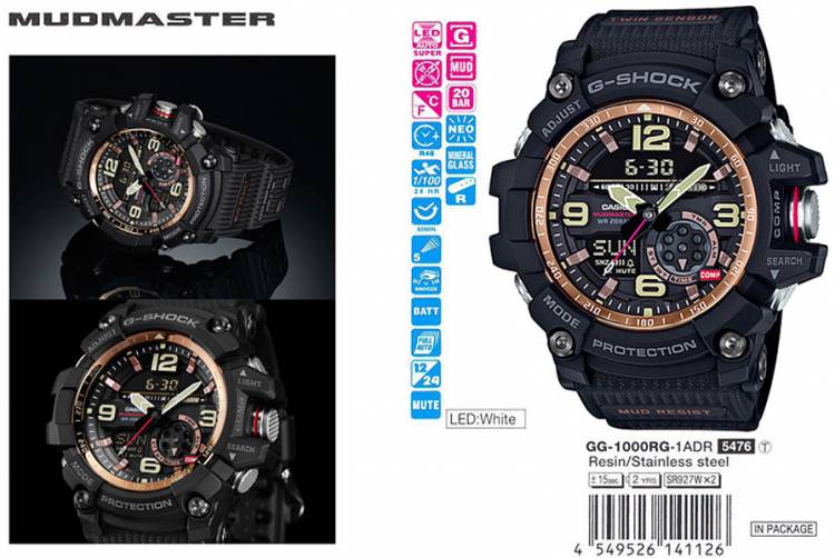 Часы GG-1000RG-1A Casio G-Shock купить в MosClock