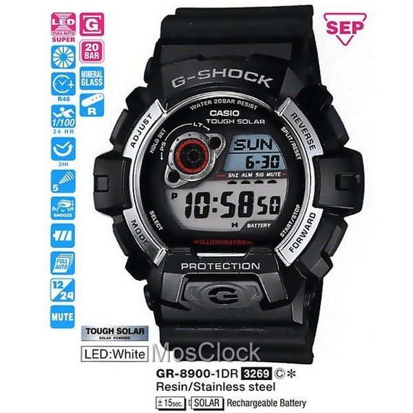 GR 8900 1E CASIO G SHOCK MosClock