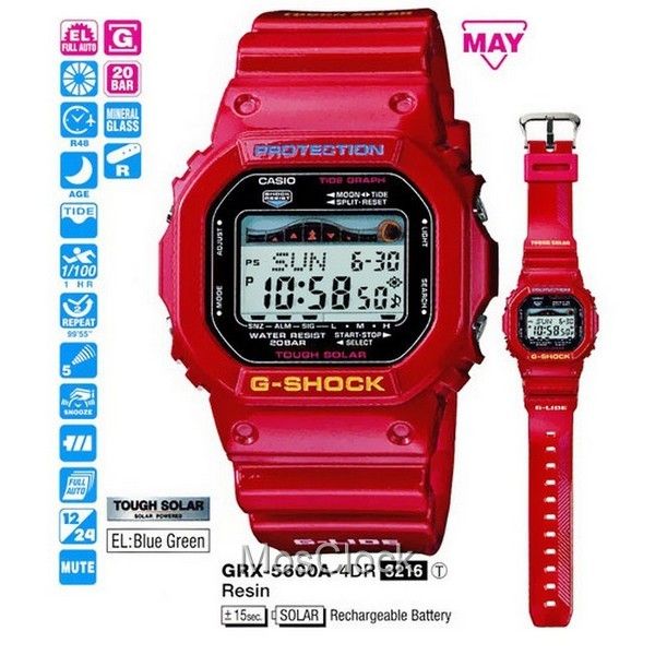 GRX 5600A 4E CASIO G SHOCK MosClock