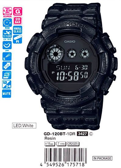 Casio G-Shock GD-120BT-1E Casio G-Shock GD-120BT-1E