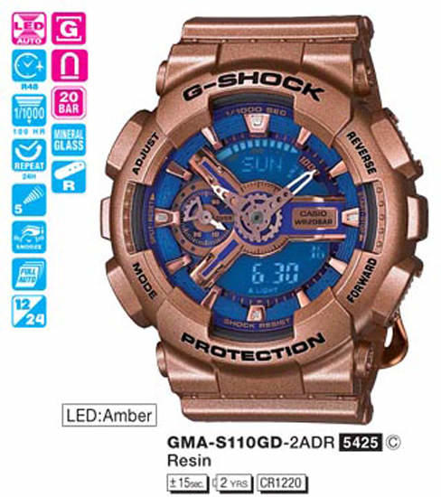 Casio G-Shock GMA-S110GD-2A Casio G-Shock GMA-S110GD-2A