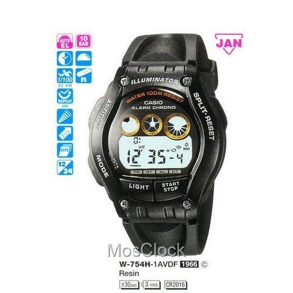 Casio W-754H-1A Casio W-754H-1A