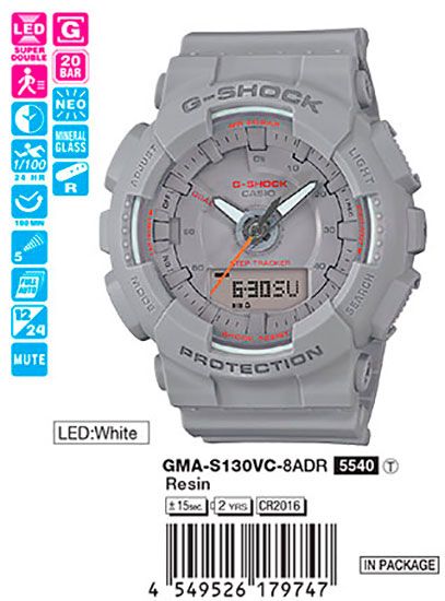 Casio G-Shock GMA-S130VC-8A