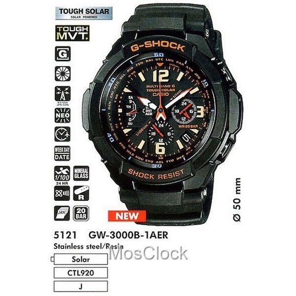 casio g shock gw 3000b