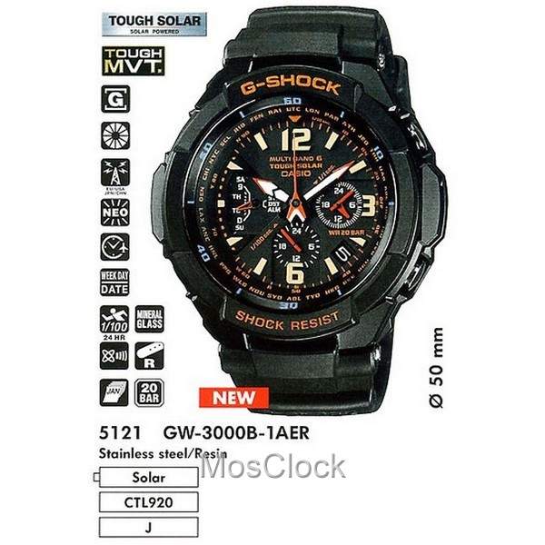 GW 3000B 1A CASIO G SHOCK MosClock