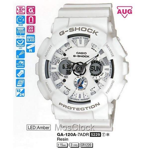 GA 120A 7A CASIO G SHOCK MosClock