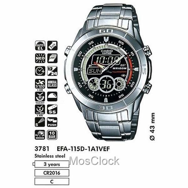 Casio Edifice EFA-115D-1A1