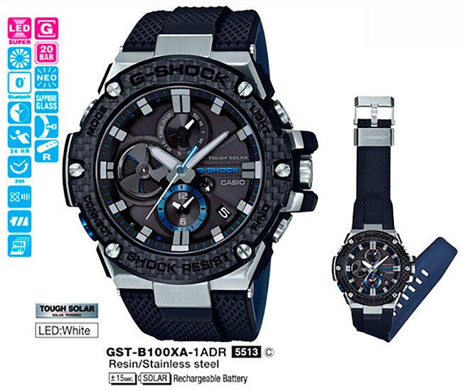 GST B100XA 1A Casio G Shock MosClock