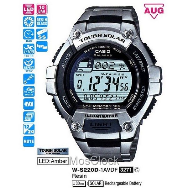 Casio W-S220D-1A Casio W-S220D-1A