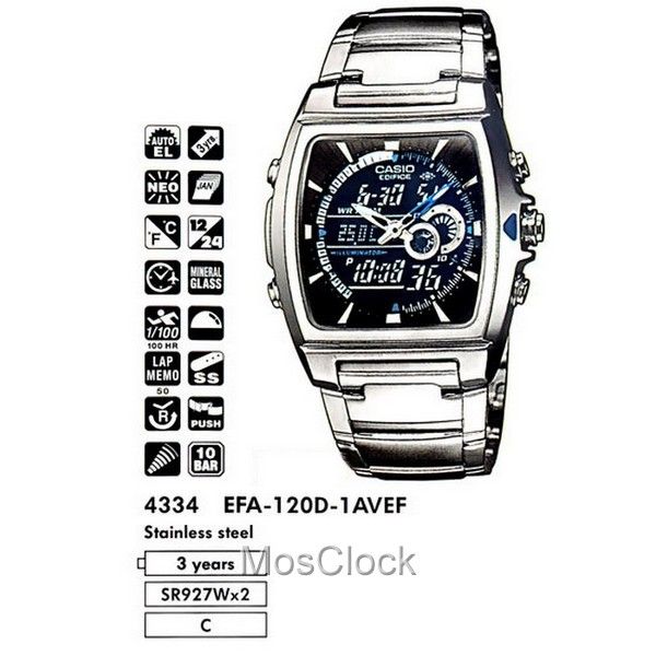 Casio Edifice EFA-120D-1A Casio Edifice EFA-120D-1A