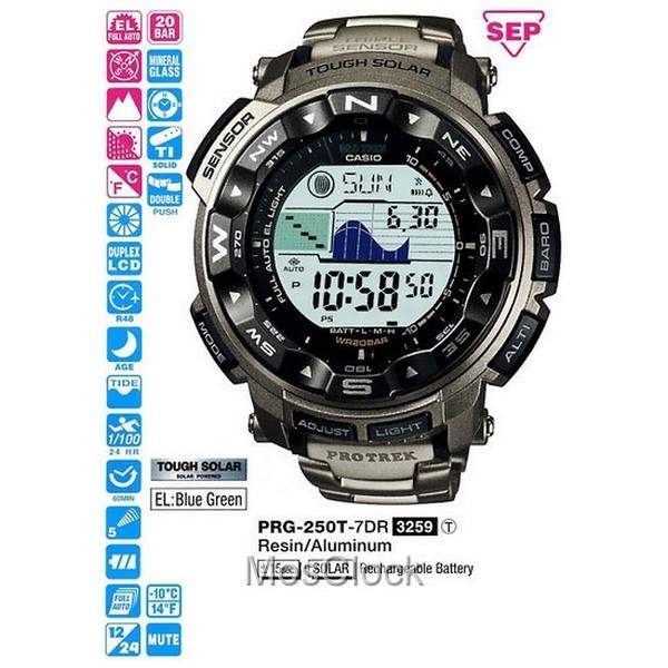 PRG 250T 7D CASIO SPORT
