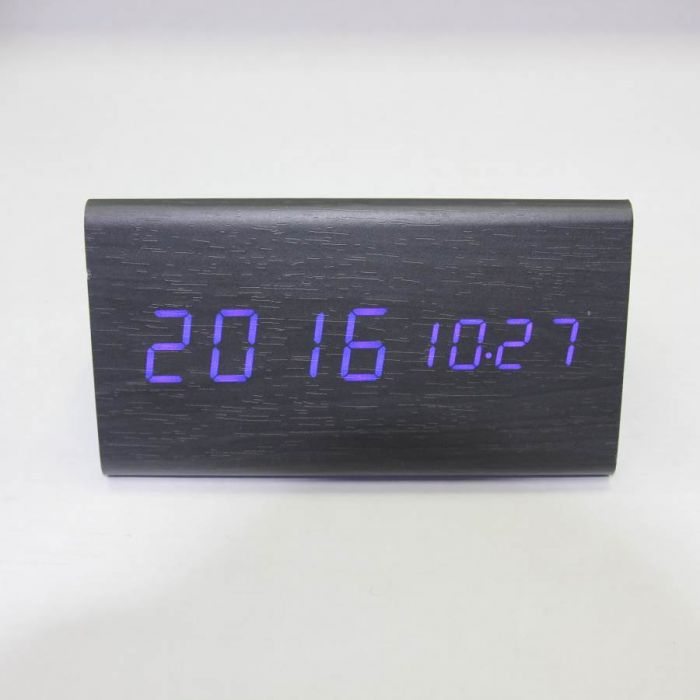 Сетевой будильник VST 861-чёрный (синий) Сетевой будильник VST 861-чёрный (синий)