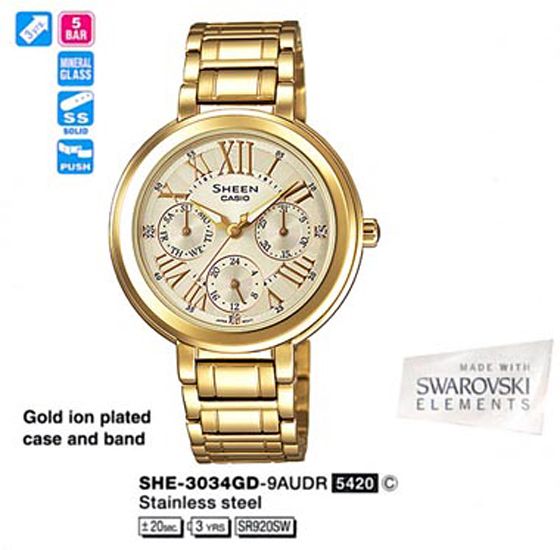Casio SHE-3034GD-9A