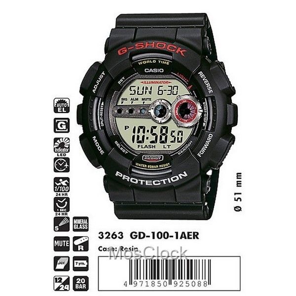 GD-100-1A Casio G-Shock в официальном магазине часов MosClock