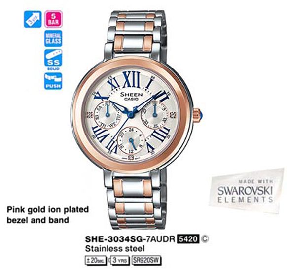 Casio SHE-3034SG-7A