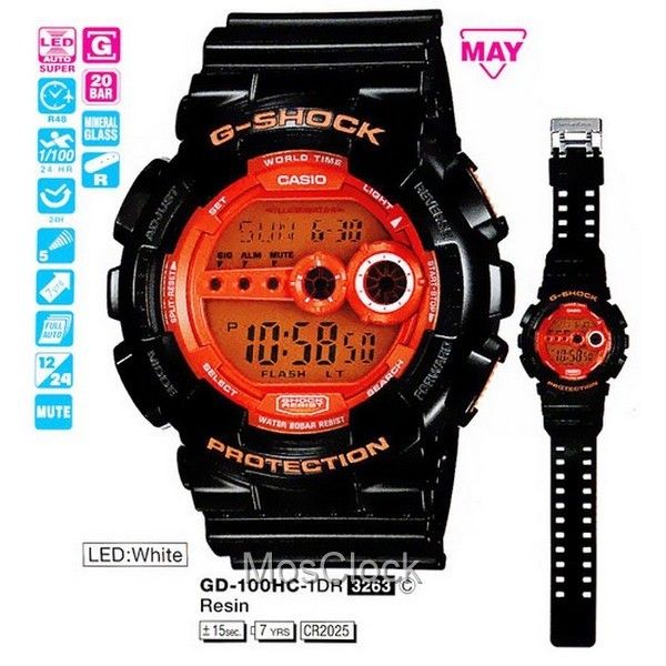 GD 100HC 1E CASIO G SHOCK MosClock