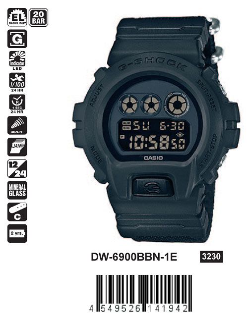 Casio G-Shock DW-6900BBN-1E Casio G-Shock DW-6900BBN-1E