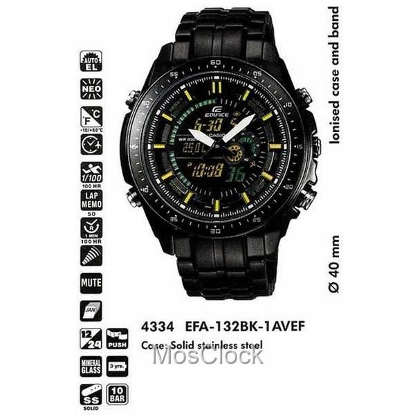 Casio Edifice EFA-132BK-1A