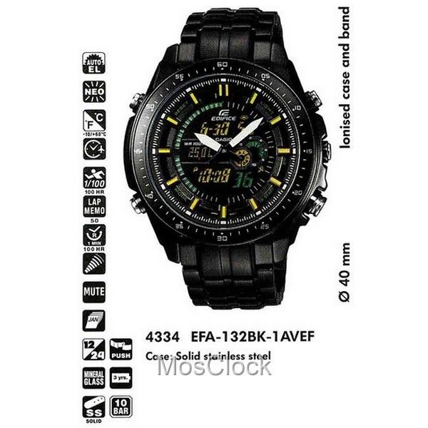Casio Edifice EFA-132BK-1A