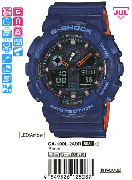 Casio G-Shock GA-100L-2A