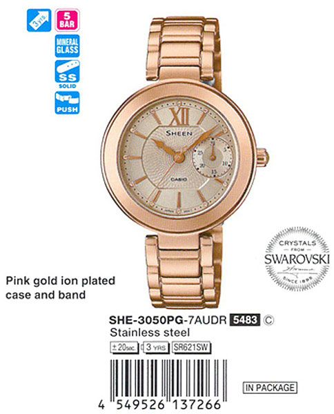 Casio SHE-3050PG-7A
