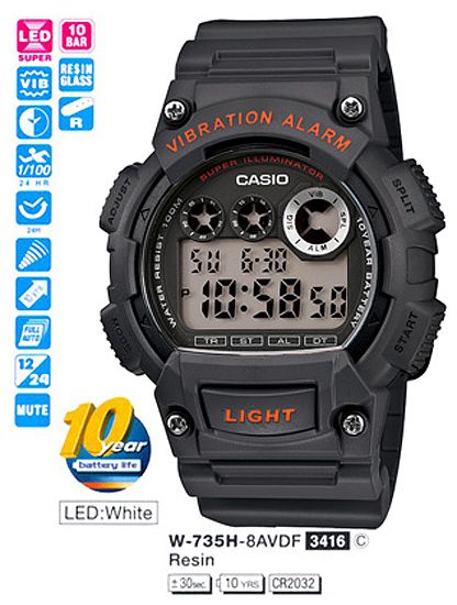 CASIO W-735H-8A CASIO W-735H-8A